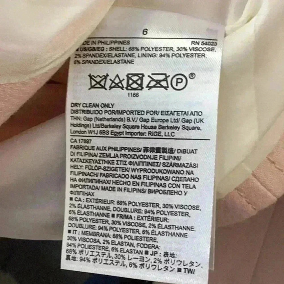 Banana Republic Pink PL Moto JacketSize 6 - Picture 5 of 7